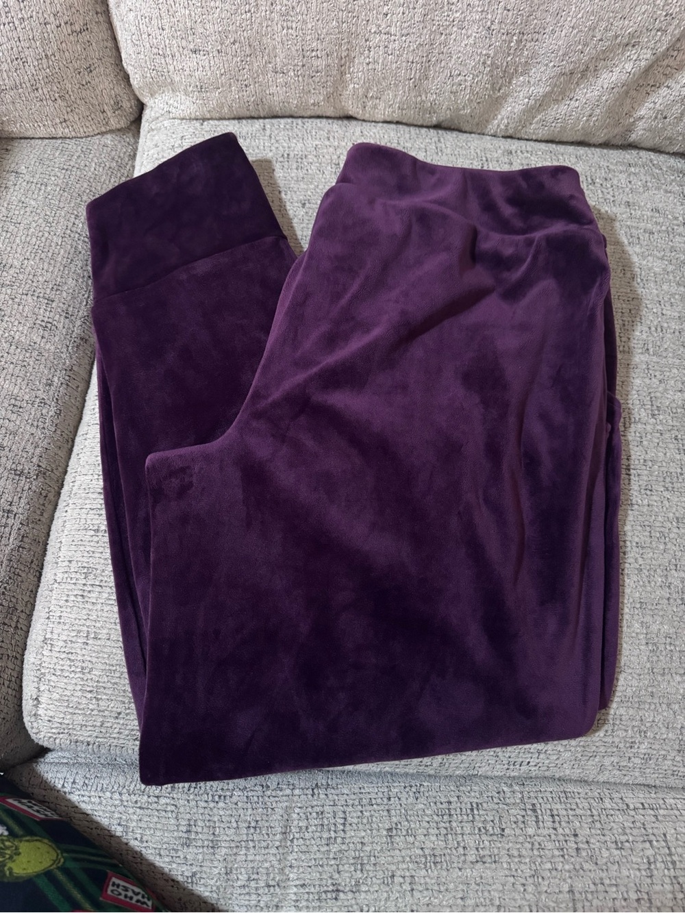 Brand New Soma Plush Velvet Leggings - Deep Purple Never Worn